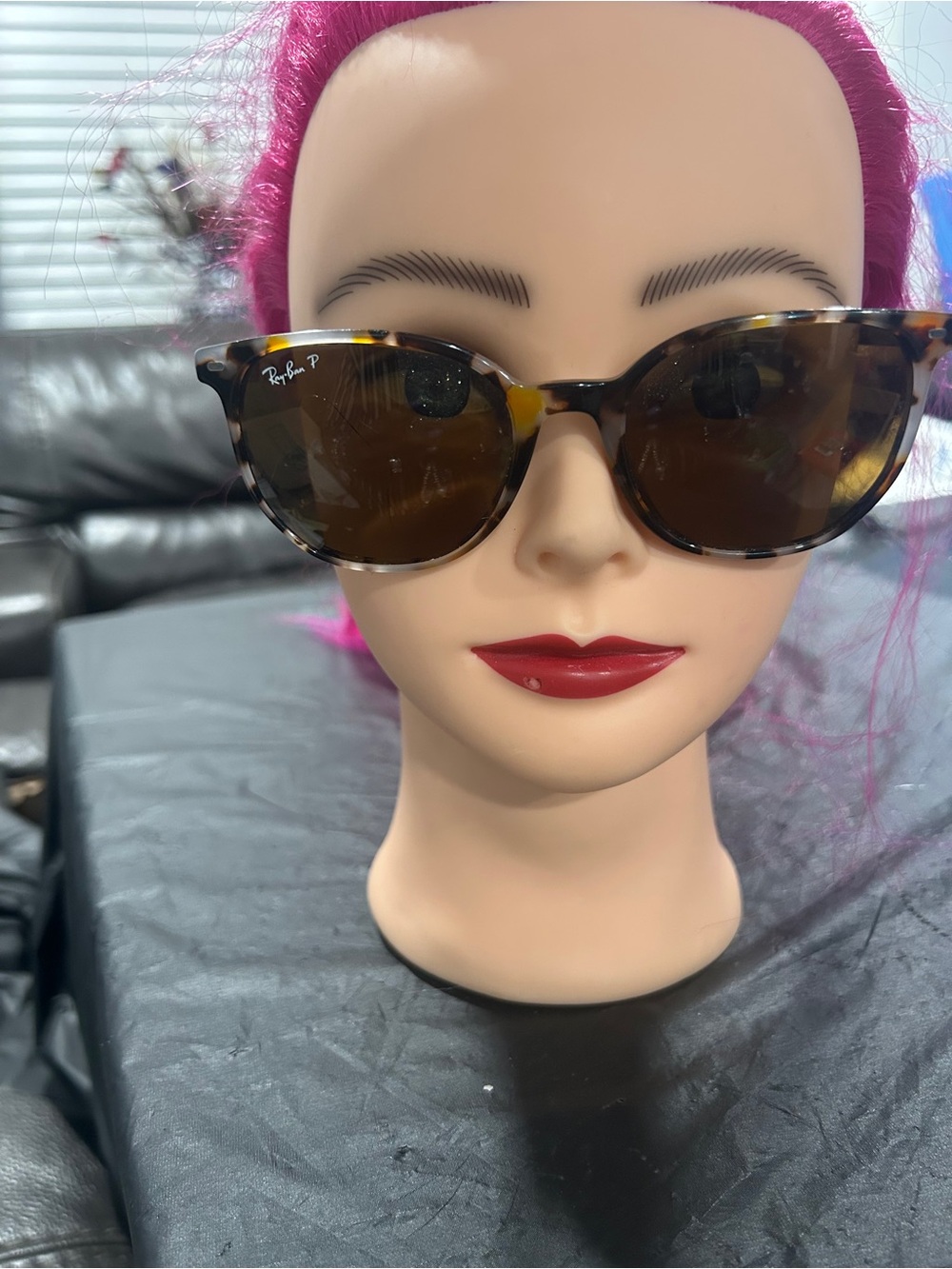 Ray-Ban Tortoiseshell Frame Sunglasses with Brown Lenses